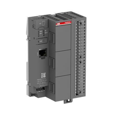 Програмований контролер ABB, AC500-eCo, PM5032-R-ETH, 2MB, 12DI/6DO-Relay/2DC, Ethernet, 24VDC, 2x Option Slots