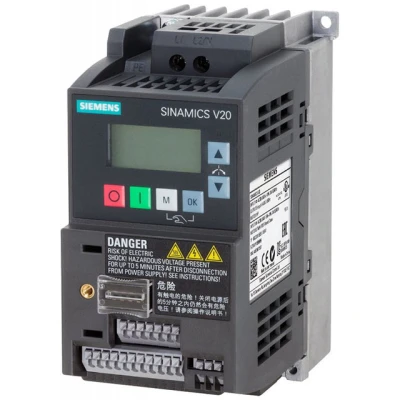 Перетворювач частоти SINAMICS V20 0.12 кВт, 220В (6SL3210-5BB11-2UV1)